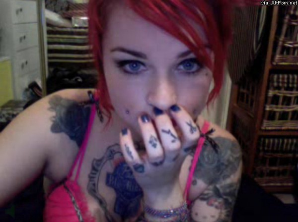 Rocking With Sexy Tattooed Redhead MarilynJane