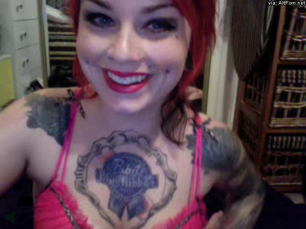 Rocking With Sexy Tattooed Redhead MarilynJane