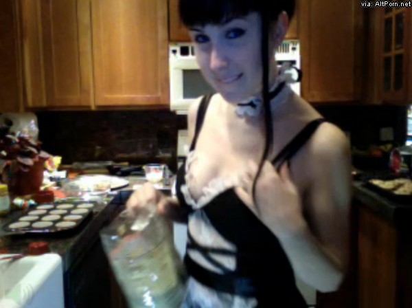 Cooking Halloween Cookies with Sexy Vampette