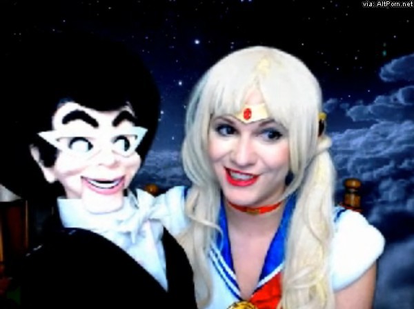 VeronicaChaos Does Sailor Moon Duet with Tuxedo Mask
