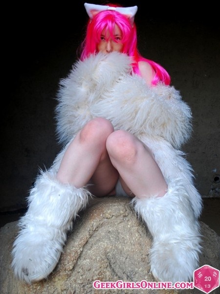 cosplay fur bikini geek girls online graffiti pink-hair public-nudity roleplay tattoos zelda