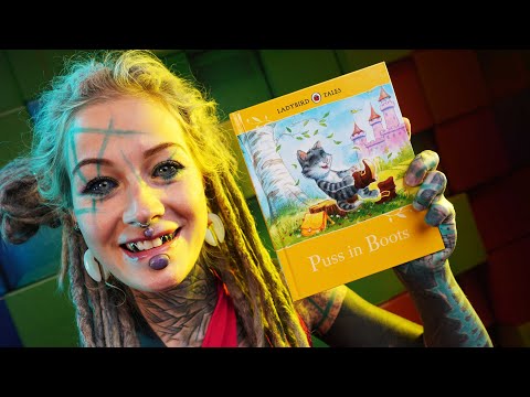 ASMR child book reading // Puss in boots