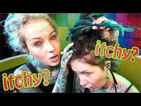 Dreadlocks hair style ASMR // sounds of my dreads (gentle whisper)