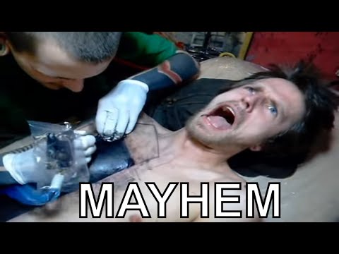 little swastika / first private tattoo studio / totaly insane mayhem