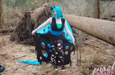 PixelVixens Woodland My Little Pony Changeling Cosplay with Glitch