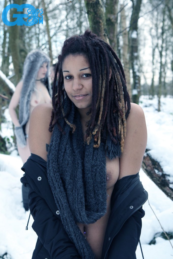 GodsGirls: Vex, Auryn, Kiff and Blath Nude Beauties In The Snow 