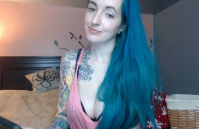 Busty Dominant Tattooed Blue-Haired Vixen Farrah