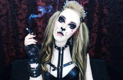 Smoking Goth Teen Temptress Xandria Goddess