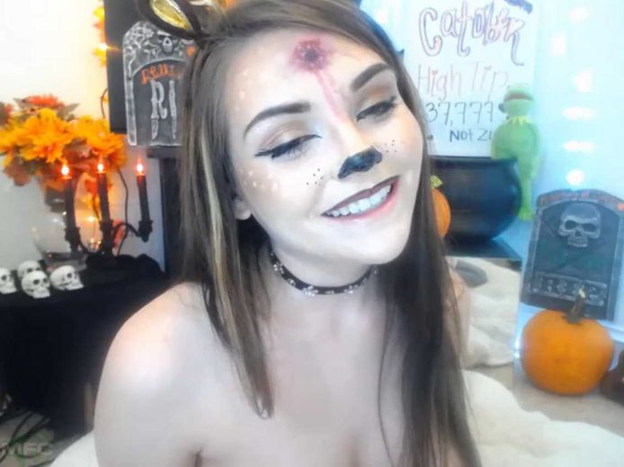 Catjira is Bambi's Dead Mom for Halloween