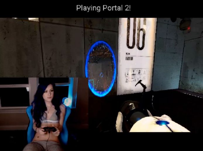 Gamer Girl Kati3kat Is Playing With Portals