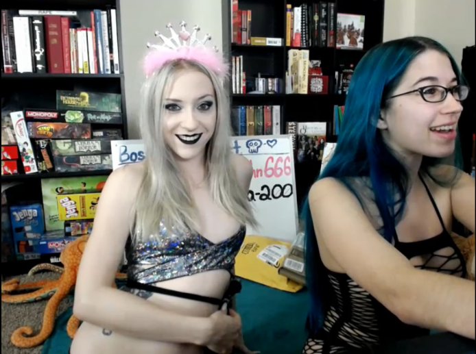 Birthday Spanks For VioletOctober And Her Friend AlexxxCoal