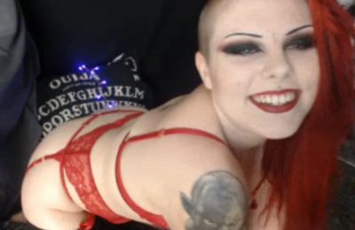 MorticiaMorg Is Ravishing In Red