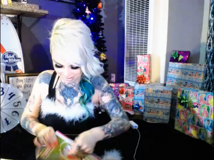Pretty Punk Girl MarilynJane Opens Up Some Presents