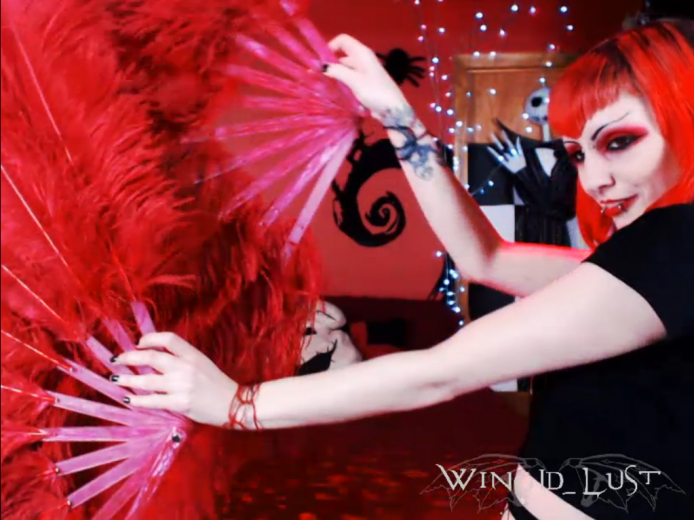 Bat Lady WingID_Lust Entrances With A Feathery Fan Dance