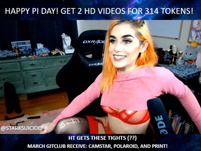 HackerGirl Is Ravishing In Red On Pi Day