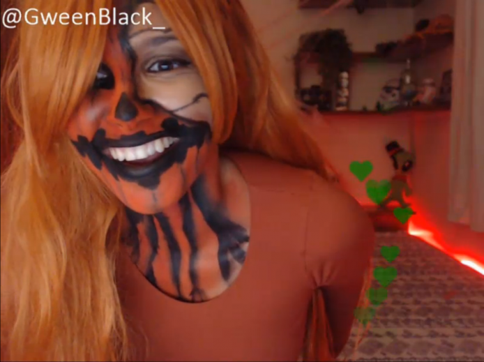 Enjoy Hallo(G)ween With GweenBlack And Her Seduction Skills