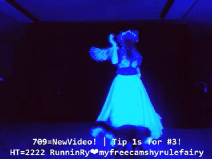 HyruleFairy Performs A Breathtaking Blacklight Dance