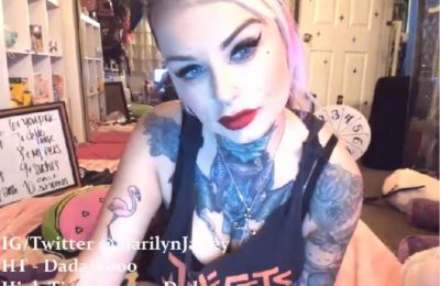 MarilynJane Stuns You With Her Goth Pin-Up Look