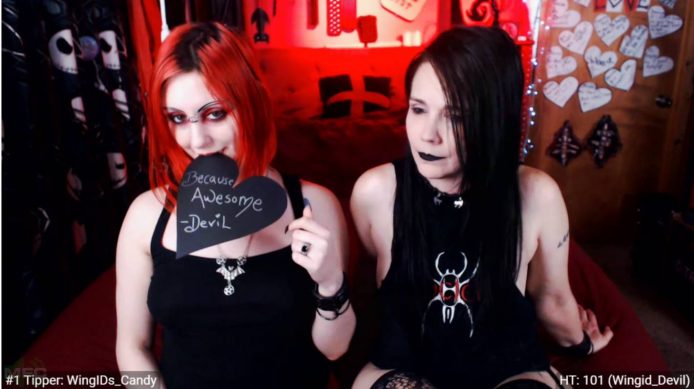 Goth Babes WingID_Lust And EvilKittenz Seduce You With Spanks