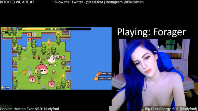 Kati3kat is Foraging For Some Frisky Fun