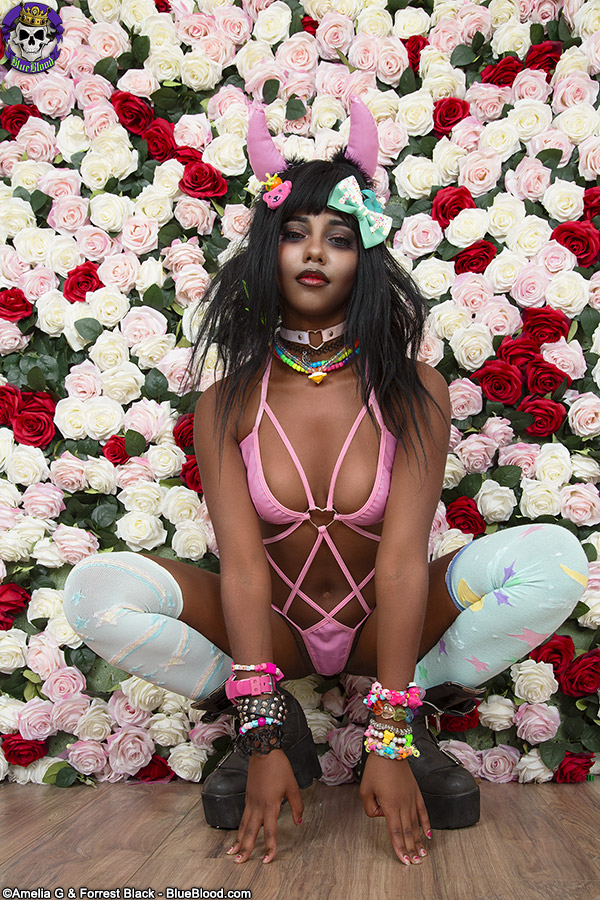 BarelyEvil: Daizy Cooper is a kawaii demon on a bed of roses