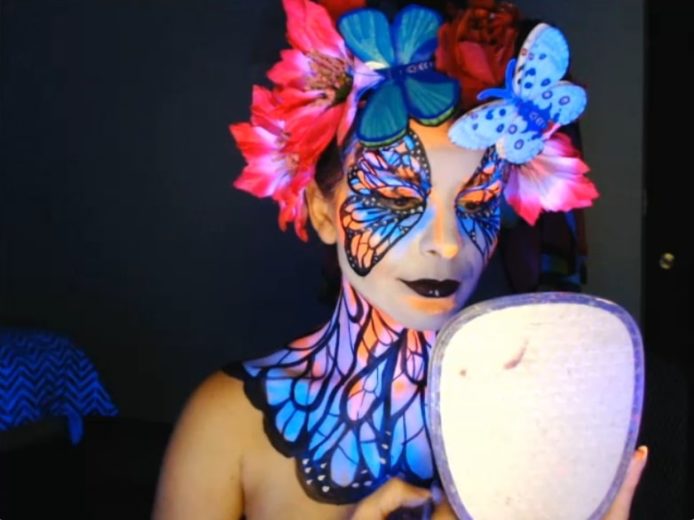 Kickaz Makes Our Hearts Flutter With Her Body Paint