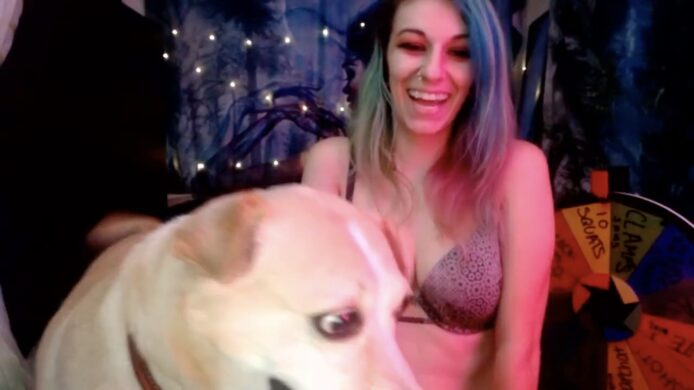 TinyFossil Hangs Out With Her Adorable Doggo
