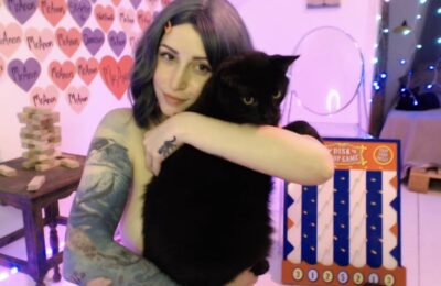 JesseDanger Does 100 Spanks, Gives Her Kitty Catnip
