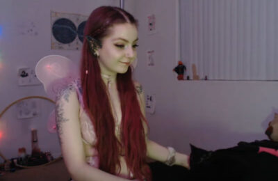 Enchanting Fairy LilyXOXOO Cuddles With Her Kitty