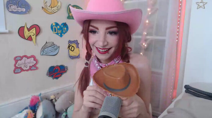 Pink Cowgirl WonderAna Goes For A Ride