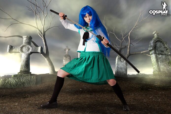 Cosplay Erotica: Stacy Does Schoolgirl Magic In Highschool Of The Dead