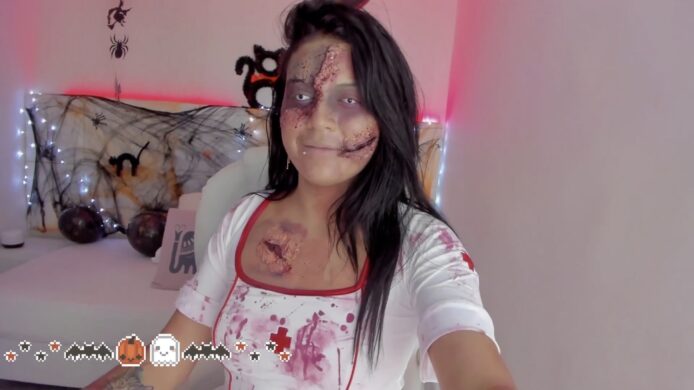 Zombie Nurse Shiirly_Adams Is Looking For Something To Munch On