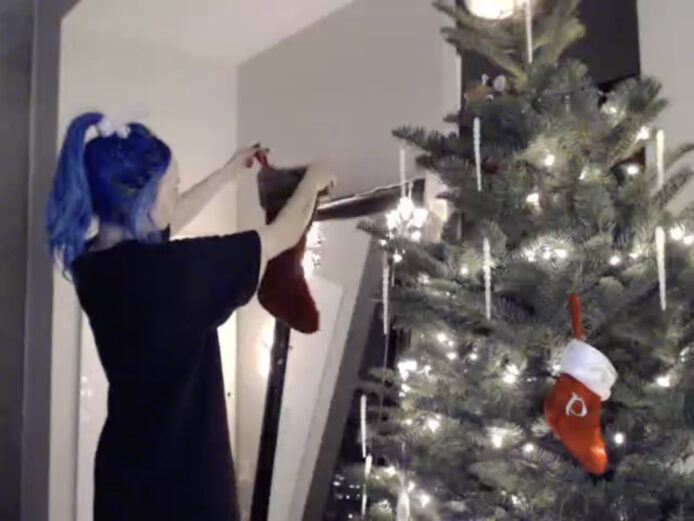 Lilbaby Is Twerking Around The Christmas Tree