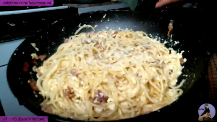 When Belen_Osqura Cooks Some Carbonara, That’s Amore