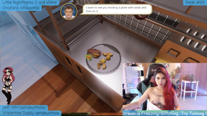 LilRavenFoxx Is Having A Hard Time Cooking Up Steak And Potatoes In Cooking Simulator
