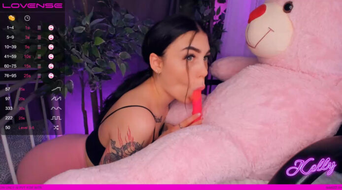 Margolori Gets Very Naughty With Her Teddy Bear