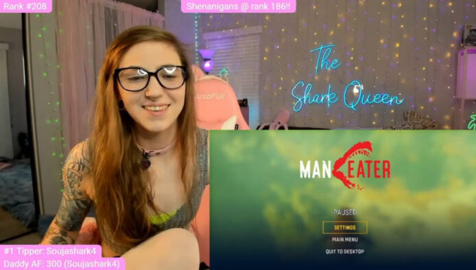 TheSharkQueen Grabs A Controller To Become A Maneater