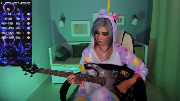 CharlieCharns Shows Off Her Guitar Skills As A Unicorn