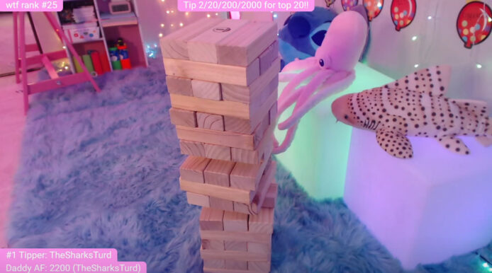 A Naughty Game Of Jenga With TheSharkQueen
