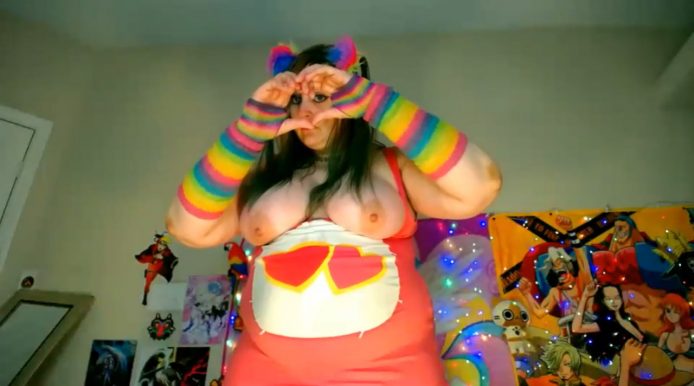 Care Bear BabyZelda Sends Lots Of Love From Her Maroon 5 Dance Party
