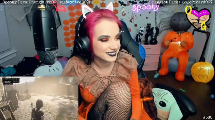 Naughty Fishnet Spanks From Sexy Scarecrow QuinnGray