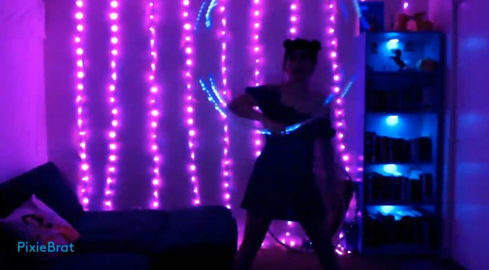 PixieBrat's Glowing Hula Hoop Show