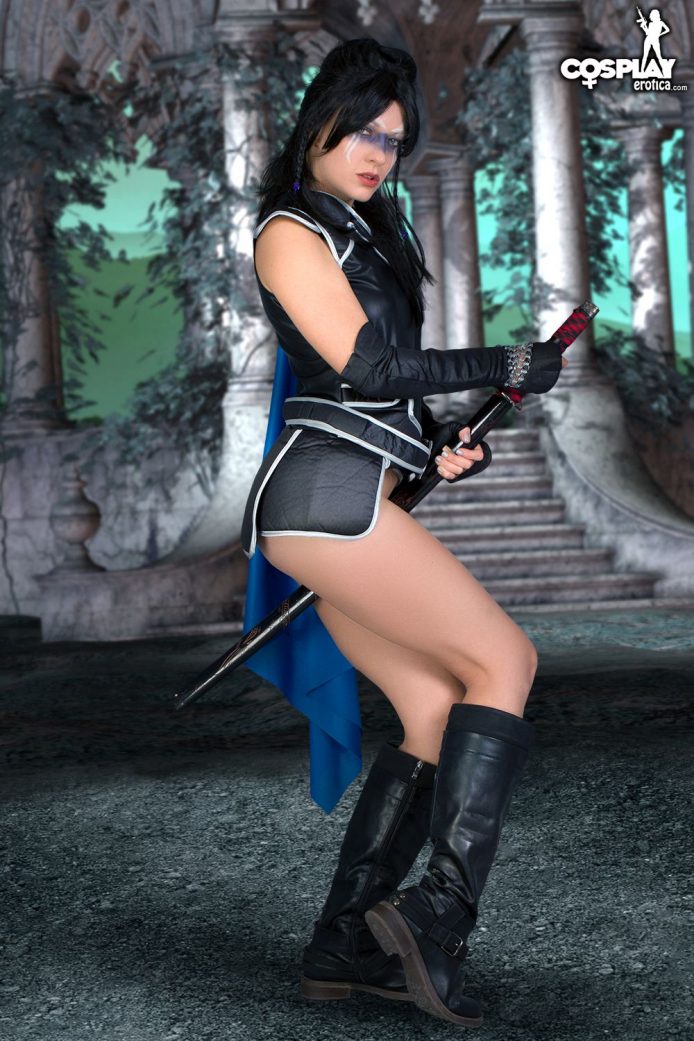 CosplayErotica: Blue Angel Grabs Her Blade As Valkyrie