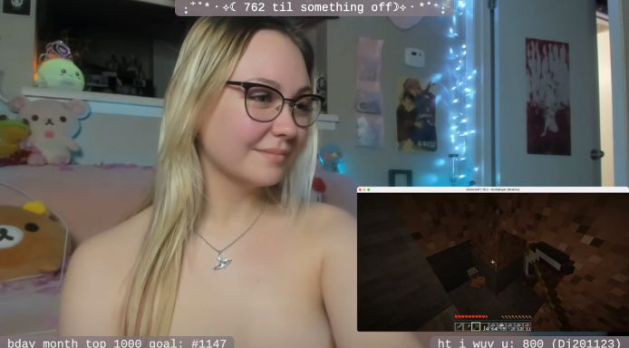 A Topless Game Of Minecraft With BladeBunny
