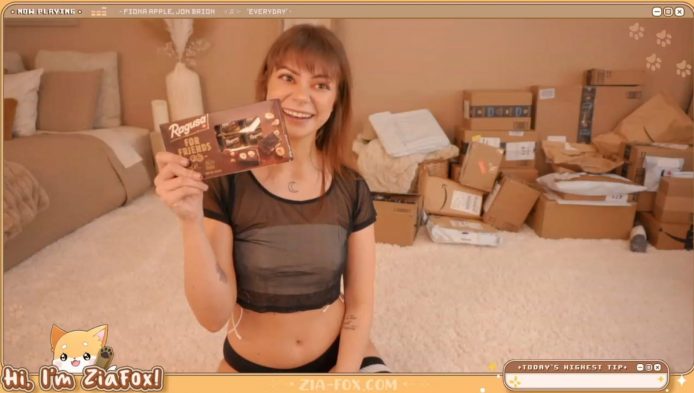The Lovely ZiaFox Has A Whole Bunch Of Packages To Open Up