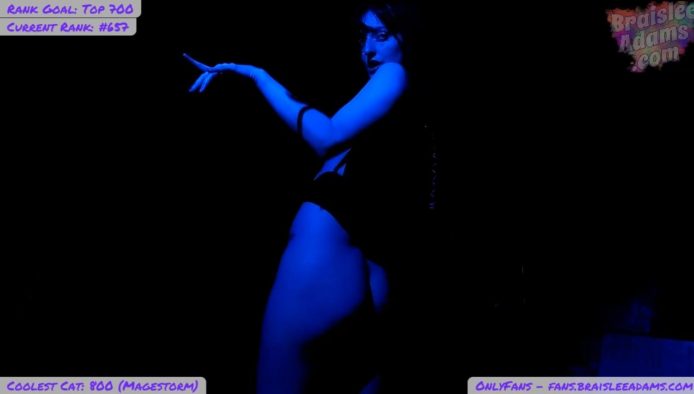BraisleeAdams' Glow In The Dark Dance Performance