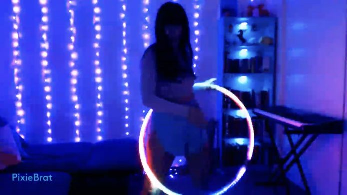 PixieBrat’s Glow In The Dark Hoop Show