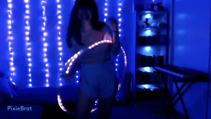 PixieBrat’s Glow In The Dark Hoop Show