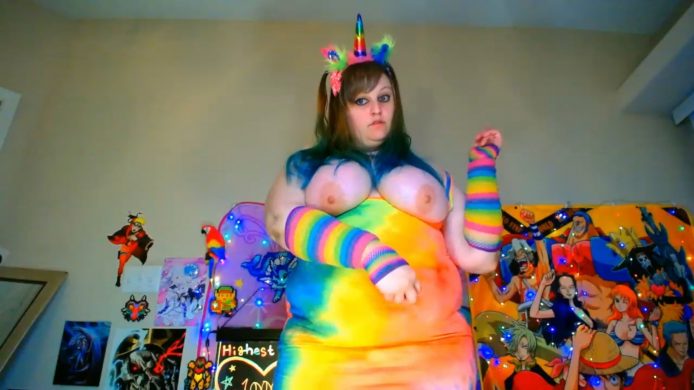 BabyZelda's Colorful Unicorn Striptease Show