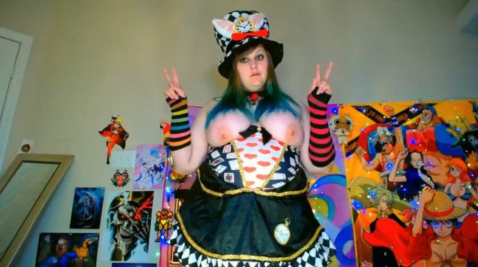 BabyZelda Serves Up A Boobylicious Mad Hatter Dance Party